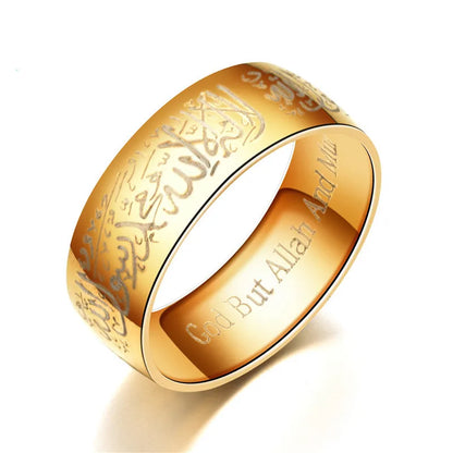 Islam Titanium Steel man rings