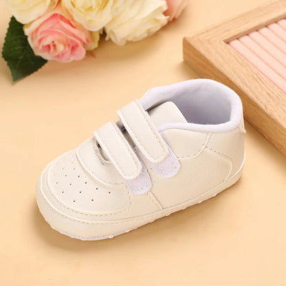 boy and girl Spring Shoe Newborn Walking Shoe White Soft-soled Sneaker 0-18 months (Non-Slipper)