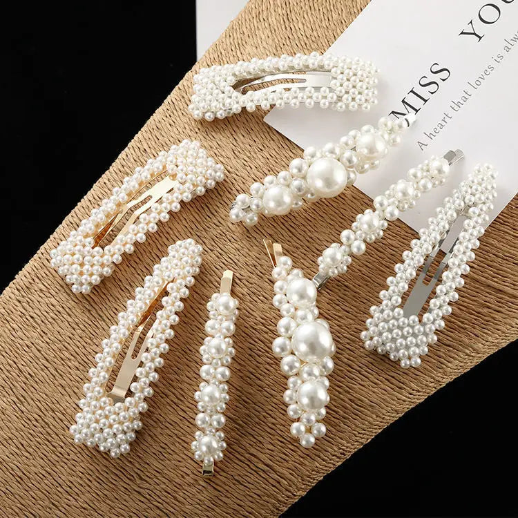 Simulated Pearl Hair Clips For Women Korean Women Hairpins