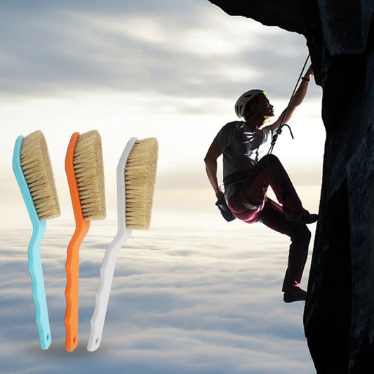 Boar Bristle Climbing and Bouldering Brush with Ergonomic Handle