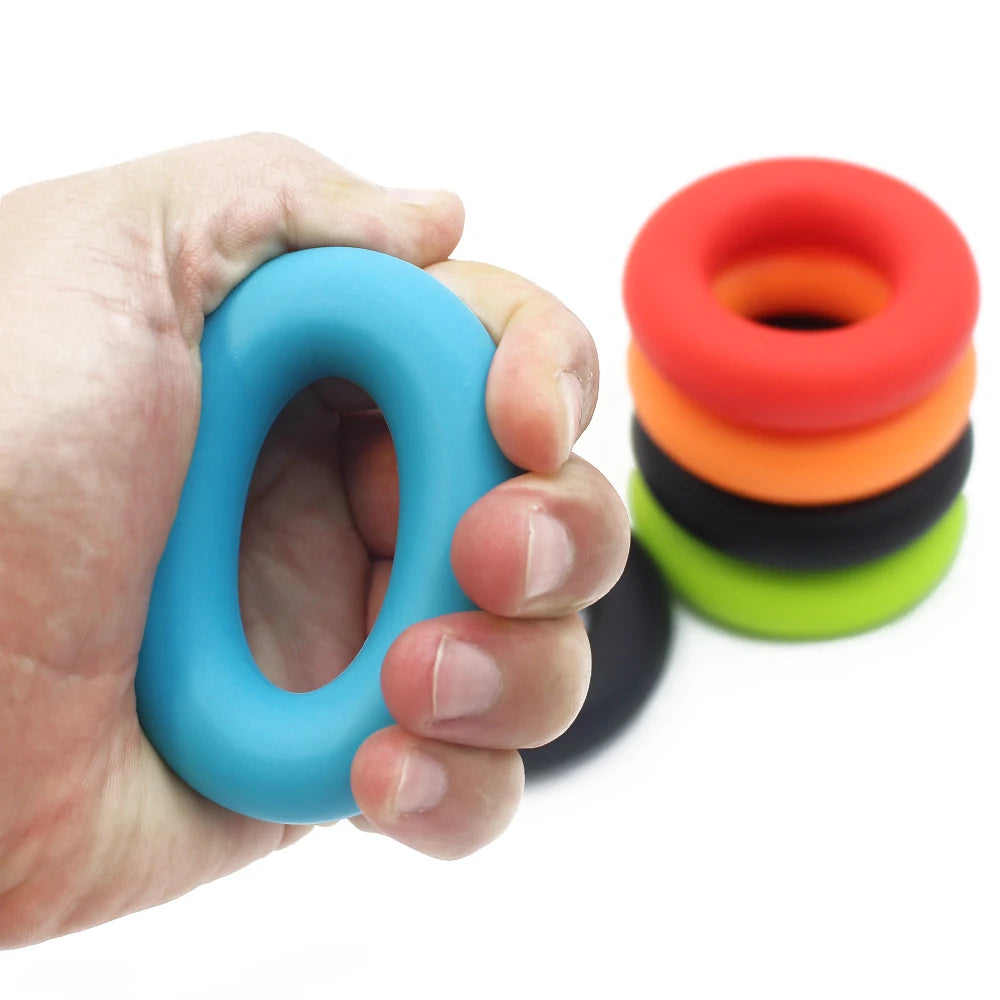 Hand Trainer Carpal Expander Grip Finger Strength Power Gripper Gripping Ring Stress Relief Gym