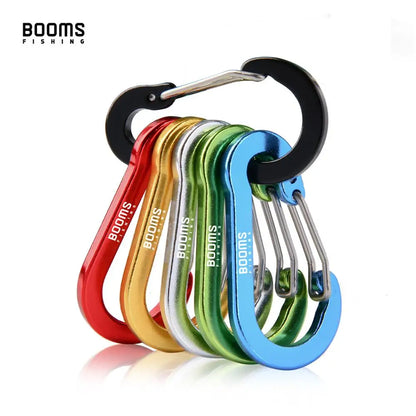 Booms Fishing CC1 Steel Small Carabiner Clips Outdoor Camping  Multi Tool  climbing Accessories 6pcs