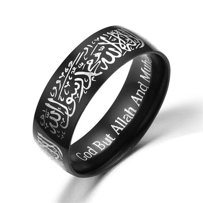 Islam Titanium Steel man rings