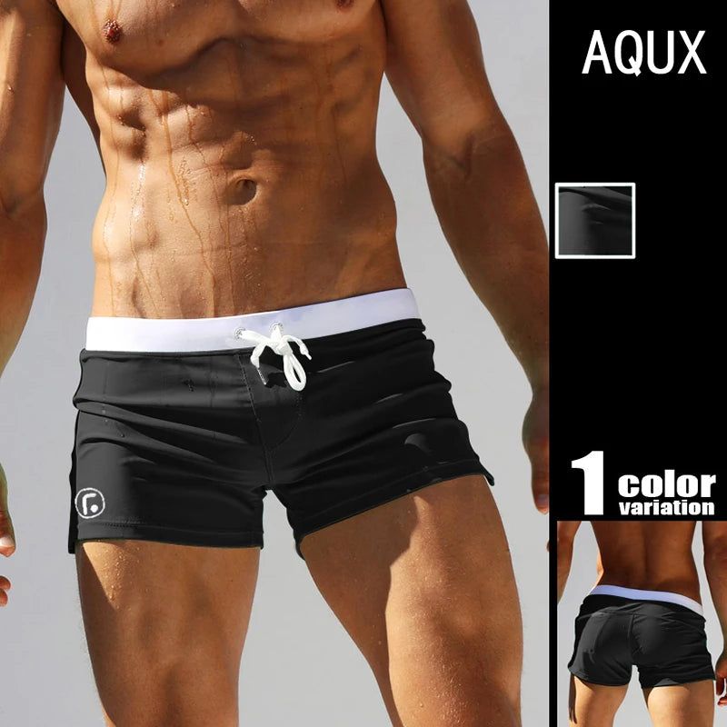 men's Swimwear Low Waist Surfing Trunk swim short sexy personality Swimsuit male