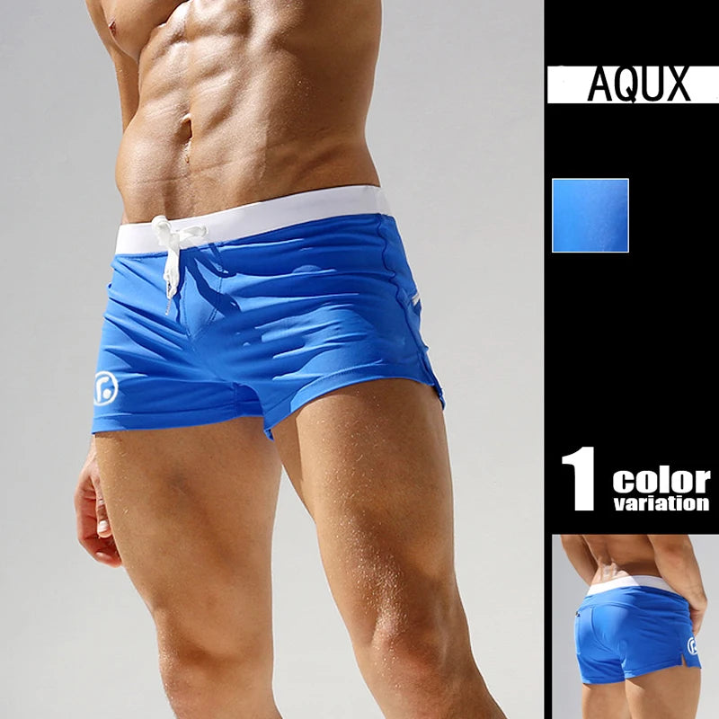 men's Swimwear Low Waist Surfing Trunk swim short sexy personality Swimsuit male