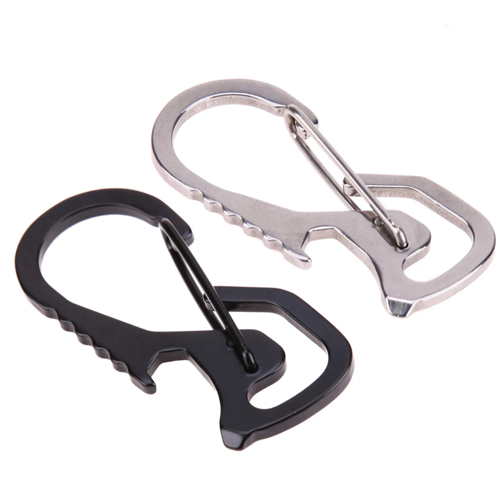 Climbing Carabiner Keychain Hook Outdoor Stainless Steel