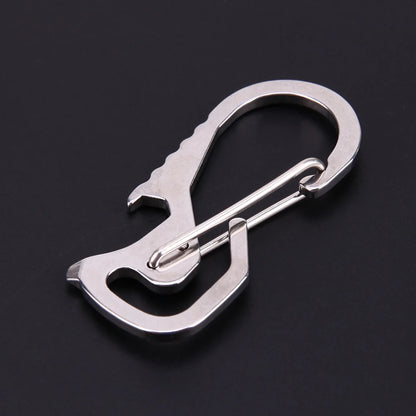 Climbing Carabiner Keychain Hook Outdoor Stainless Steel