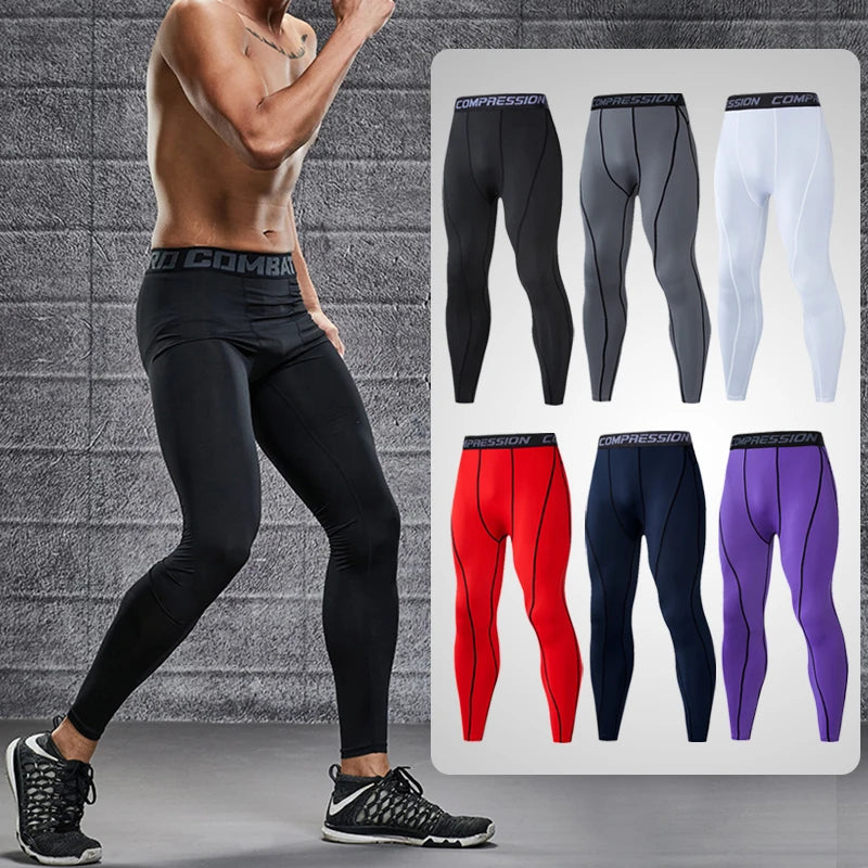 Men's Compression Pants Cycling Running Basketball Fitness & Gym