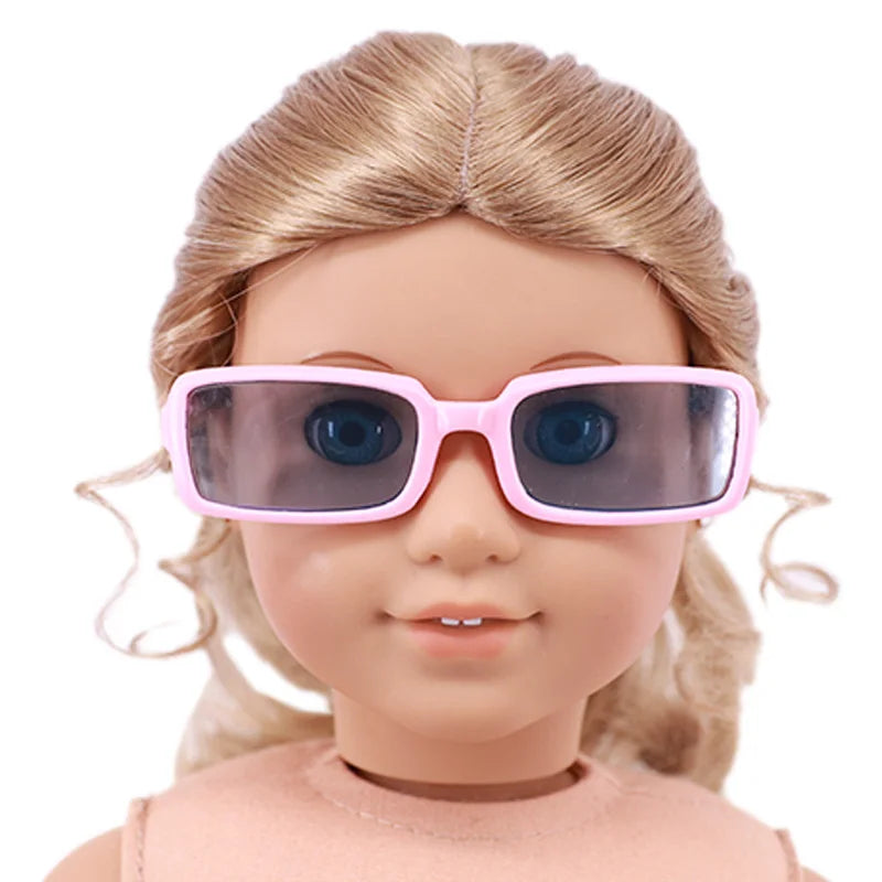 Doll Clothes Glasses 10 Colors Doll Accessories Fit 18 Inch American Doll