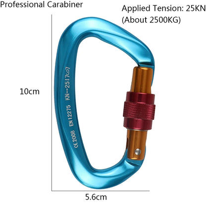 Peak Lock: 25KN Safety Carabiner for Climbers