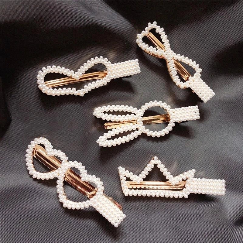 Simulated Pearl Hair Clips For Women Korean Women Hairpins