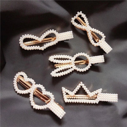 Simulated Pearl Hair Clips For Women Korean Women Hairpins