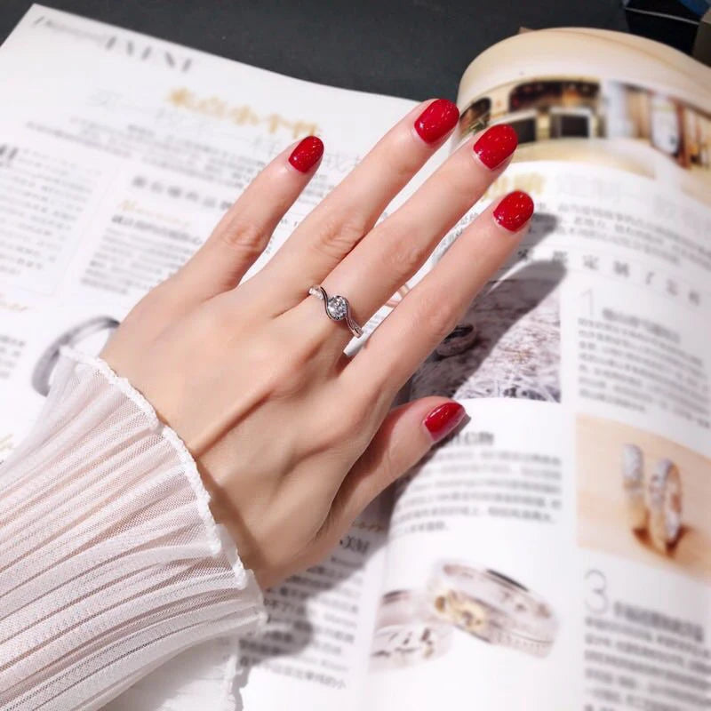 Women High Quality New Jewelry Silver Color Ring