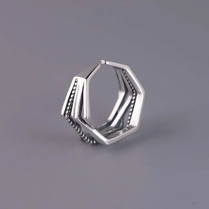 Charm Initial: Sterling Silver Letter Ring