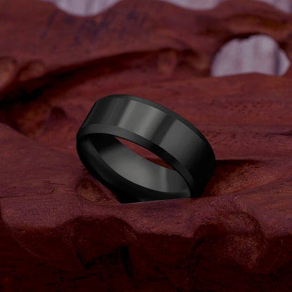 Ring Men 2025 Fashion Titanium Steel Black Classic Ring For Men Wedding