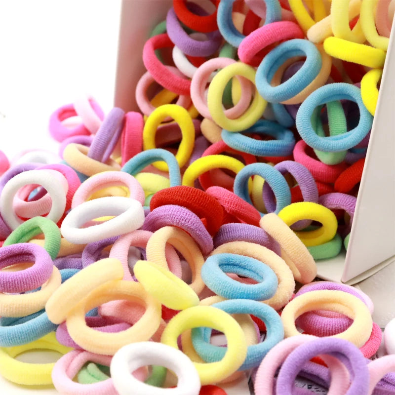 Colorful Nylon Hair Bands - 100/200pcs