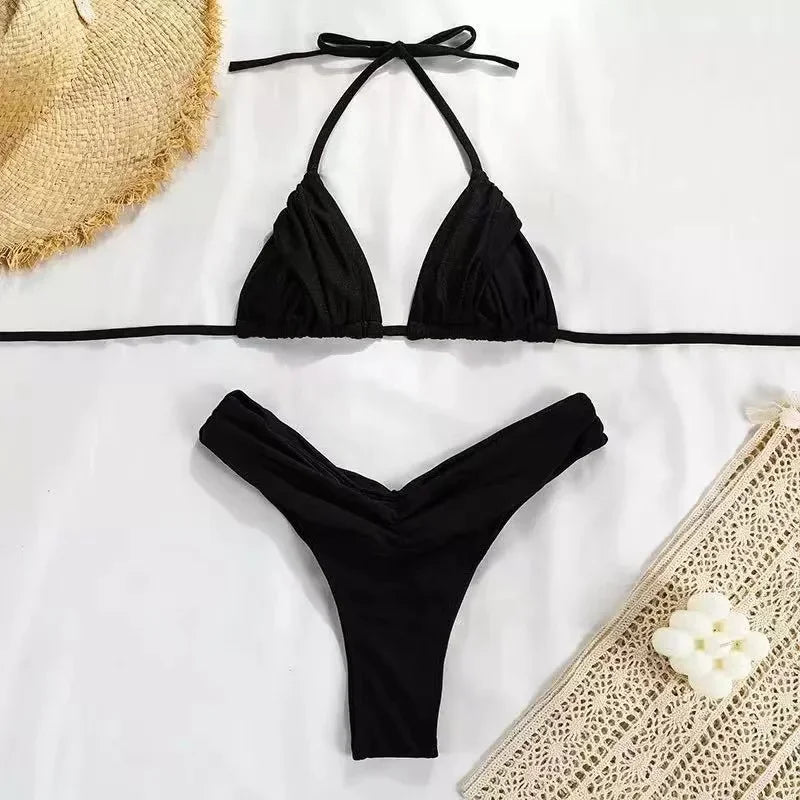 Sexy Micro Bikinis 2025 Women Swimsuit New Triangle Swimwear Beach and Pool Wear Bathing Suit