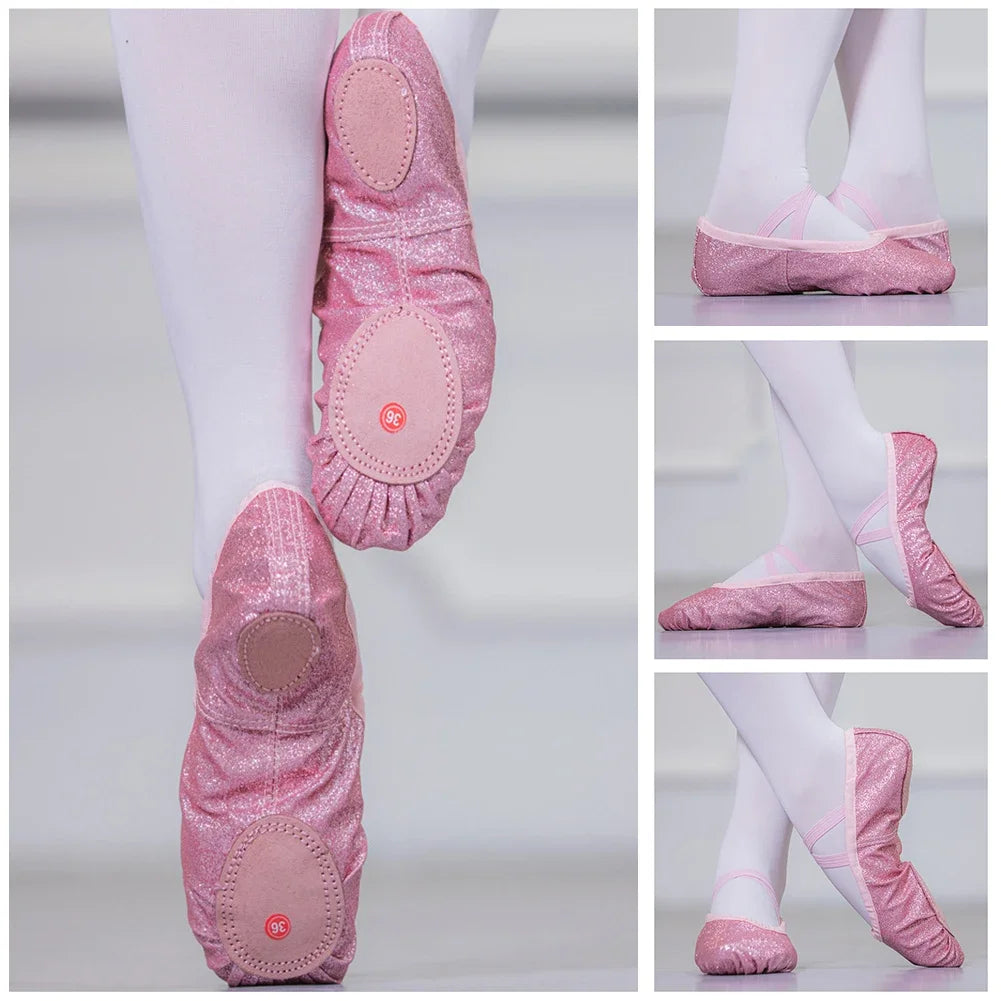 Girls Children Women New Ballet Dance Shoes Yoga Gym