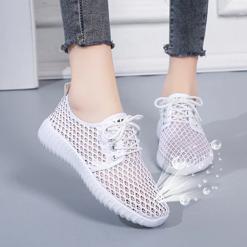 Women's Casual Shoes Flat Sneakers Breathable Shoes Lightweight