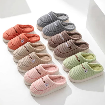 Winter men's and women's cotton slippers 2025