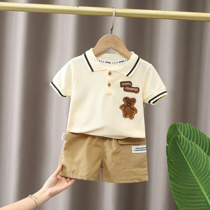 Baby Boy Clothes Set T-shirt + Shorts Summer Clothing 2-6 years