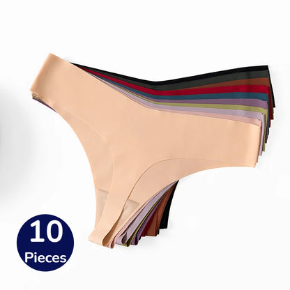 Sexy Lingerie Comfortable 10 PCS/Set Women's Panties Simple Fashion