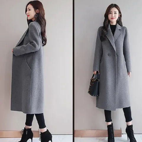 Stylish Medium Wool Coat for Luxe Comfort