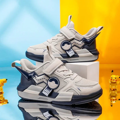 Pikachu-Themed Children's Cartoon Sports Shoes for Boys and Girls, Breathable and Lightweight, Available in Sizes EU28-39