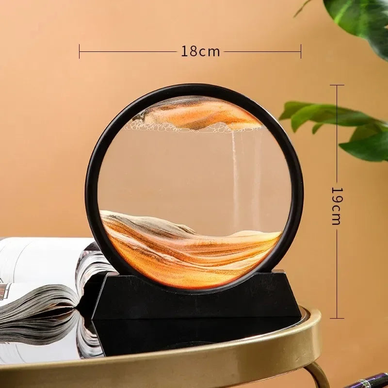 3D Sand flow Hourglass Picture