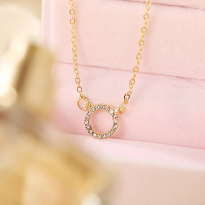 Golden Elegance 2025 Crystal Necklace for Women