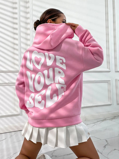 Trendy Bliss: Love Yourself Hoodie