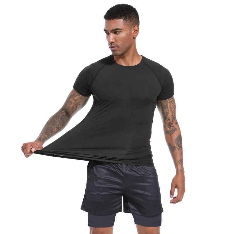 Men's Compression T-Shirts Short Sleeves , Gym , Fitness & Running