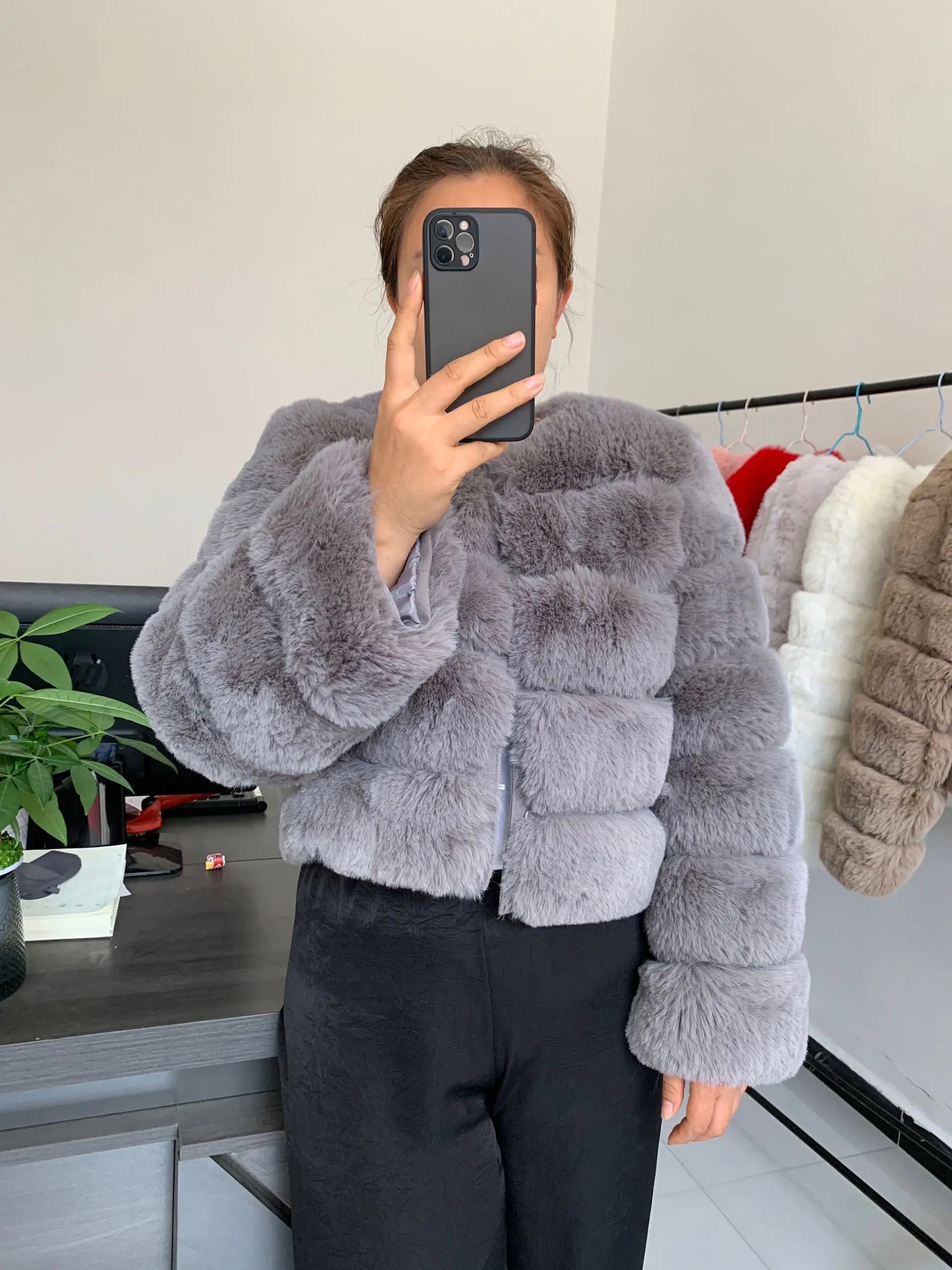 Winter Glam: High Quality Fur Jacket