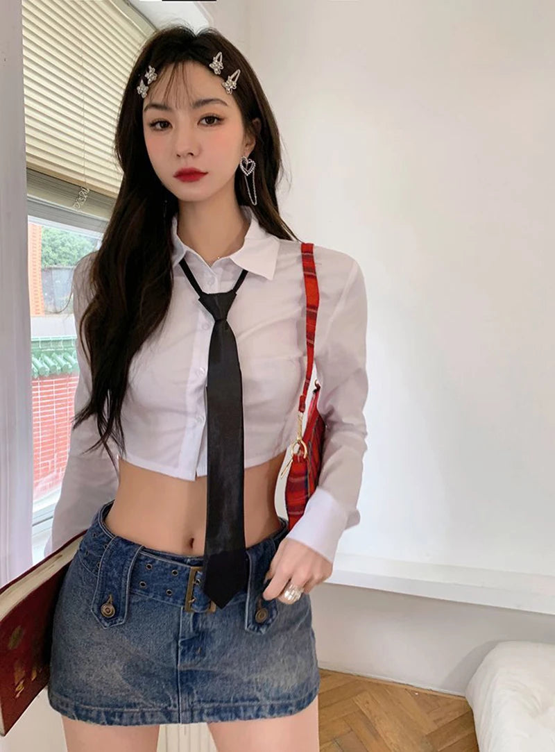 Slim and sexy Women Tie Fashion  Blouse Long Sleeve  casual 2025 Style