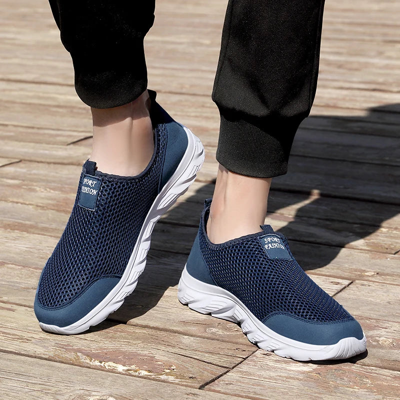 Men's Sneakers Breathable Men Casual Shoes Outdoor Male Slip On Loafers Walking Sneakers Tennis For Men