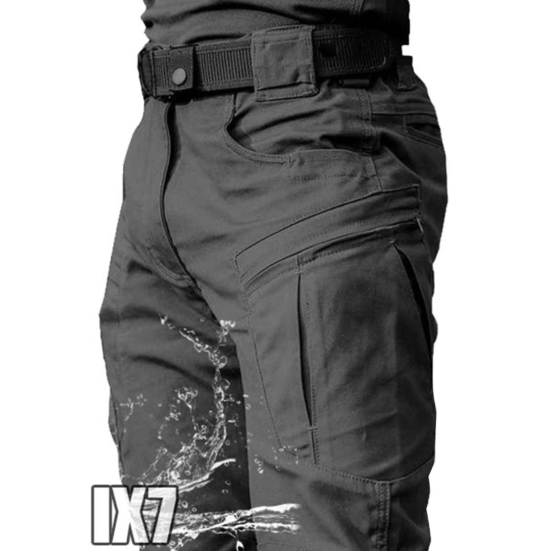 Men City Pants Cargo Trousers Multi-pocket Waterproof Wear-resistant Quick Dry Pants