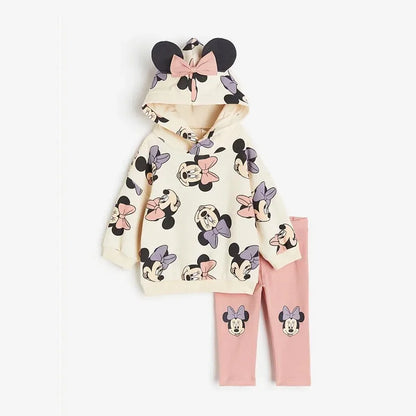 Children's Hoodie Set Kids Clothes Baby Mickey Hooded Casual Sweaters Hooded Sweatshirt + pants 2pcs/set