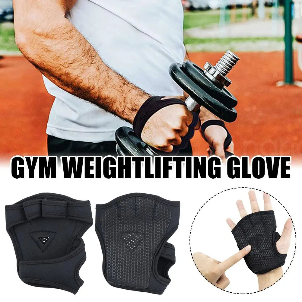 Women Hand Wrist Palm Protector Gloves Gym Fitness Heavy Glove