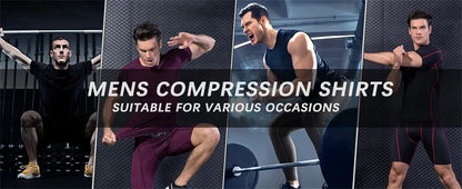 Men's Graphic Compression T-Shirts: Quick-Drying Sportswear