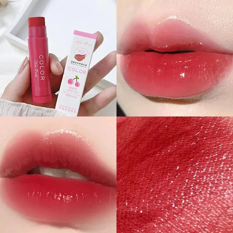 Moisturize Lip Balm Lipstick Hydrate Cute Girl Plump Lip Water Light  Lipstick Cosmetic Beauty 3 Colors