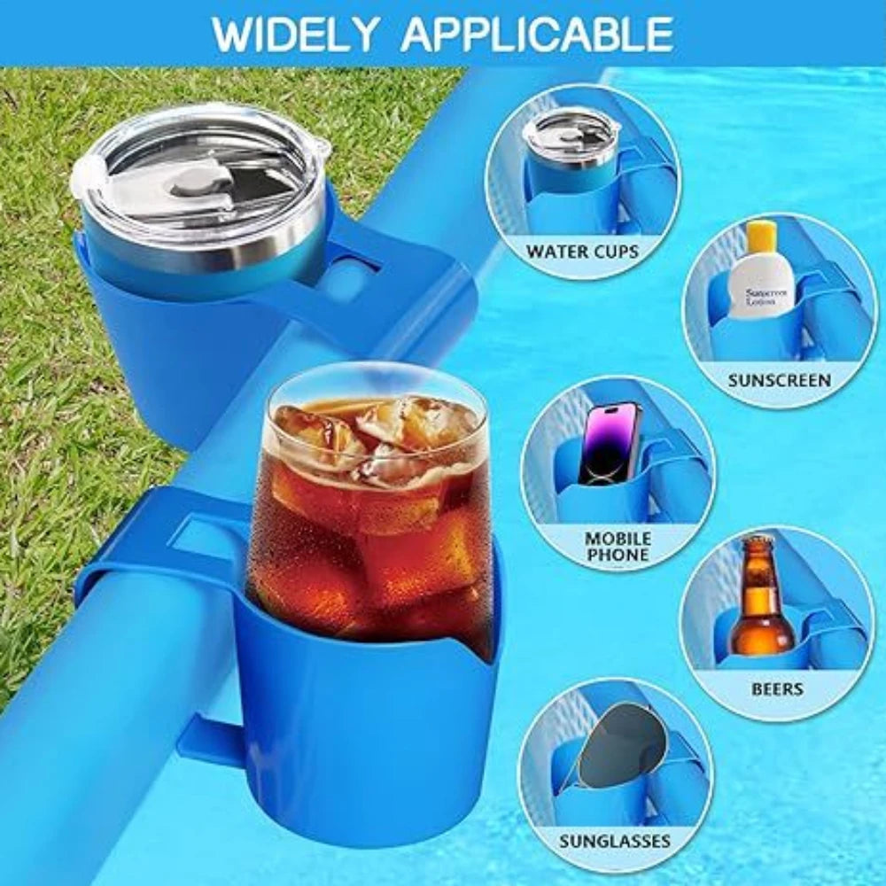 Swimming pool cup holder storage rack Swimming pool beverage beer cup holder