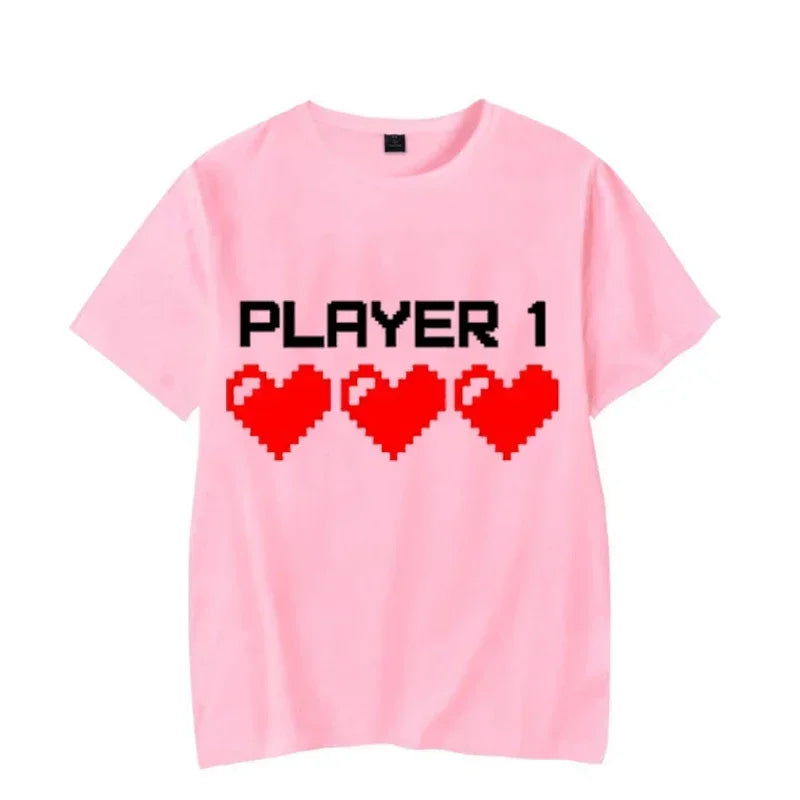 Couple T Shirt Funny Matching Lovers T- Shirt Women Man Summer Couples Streetwear