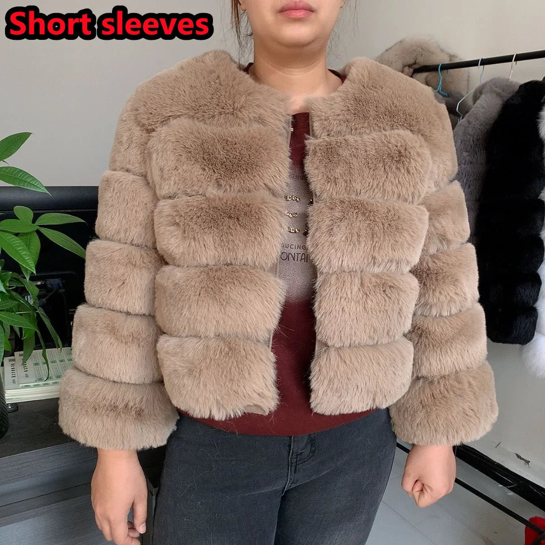 Winter Glam: High Quality Fur Jacket