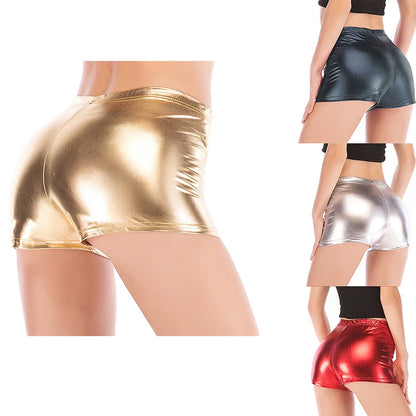 Sparkle Stride: Femme Workout Shorts