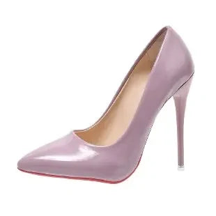 Sexy Women Shoes many colors High Heels  Pointed Toe 12cm Pumps Wedding Dress Shoes Nude