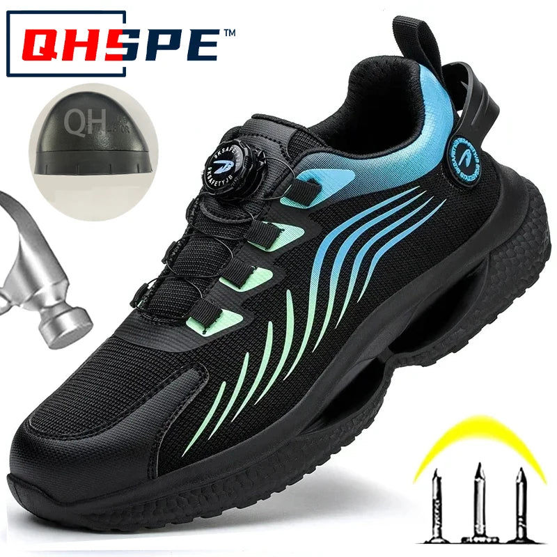 safety Fashion Men Sport Shoes Security Protective Boots Men  New Safety Shoes Men Anti-smash Anti-puncture Work  2025 style