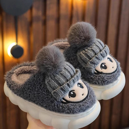 Children's cotton slippers women's autumn and winter home warmth boys'