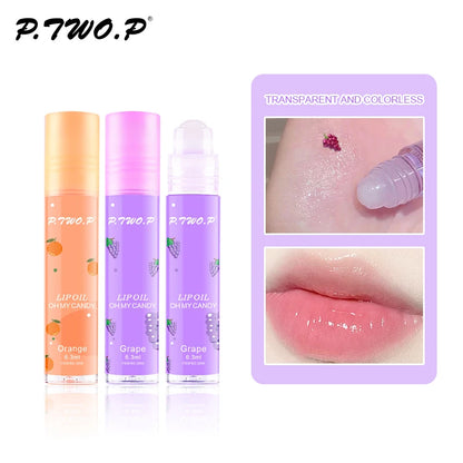 Lip Balm Makeup Strawberry Primer Moisturizing Transparent Lip Oil Long Lasting Hydrating Repair Lip Gloss