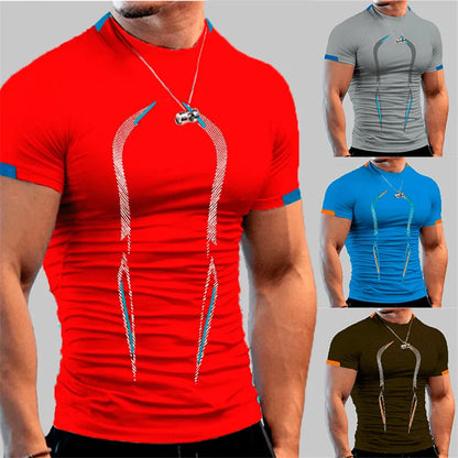 Men Compression Gym t Shirt Bodybuilding Fitness  Running Sport t Shirts  & Gym