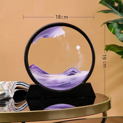 3D Sand flow Hourglass Picture